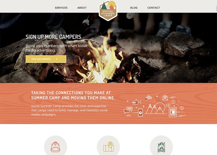 Social Summer Camp Website